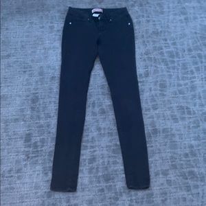 black low rise jeans